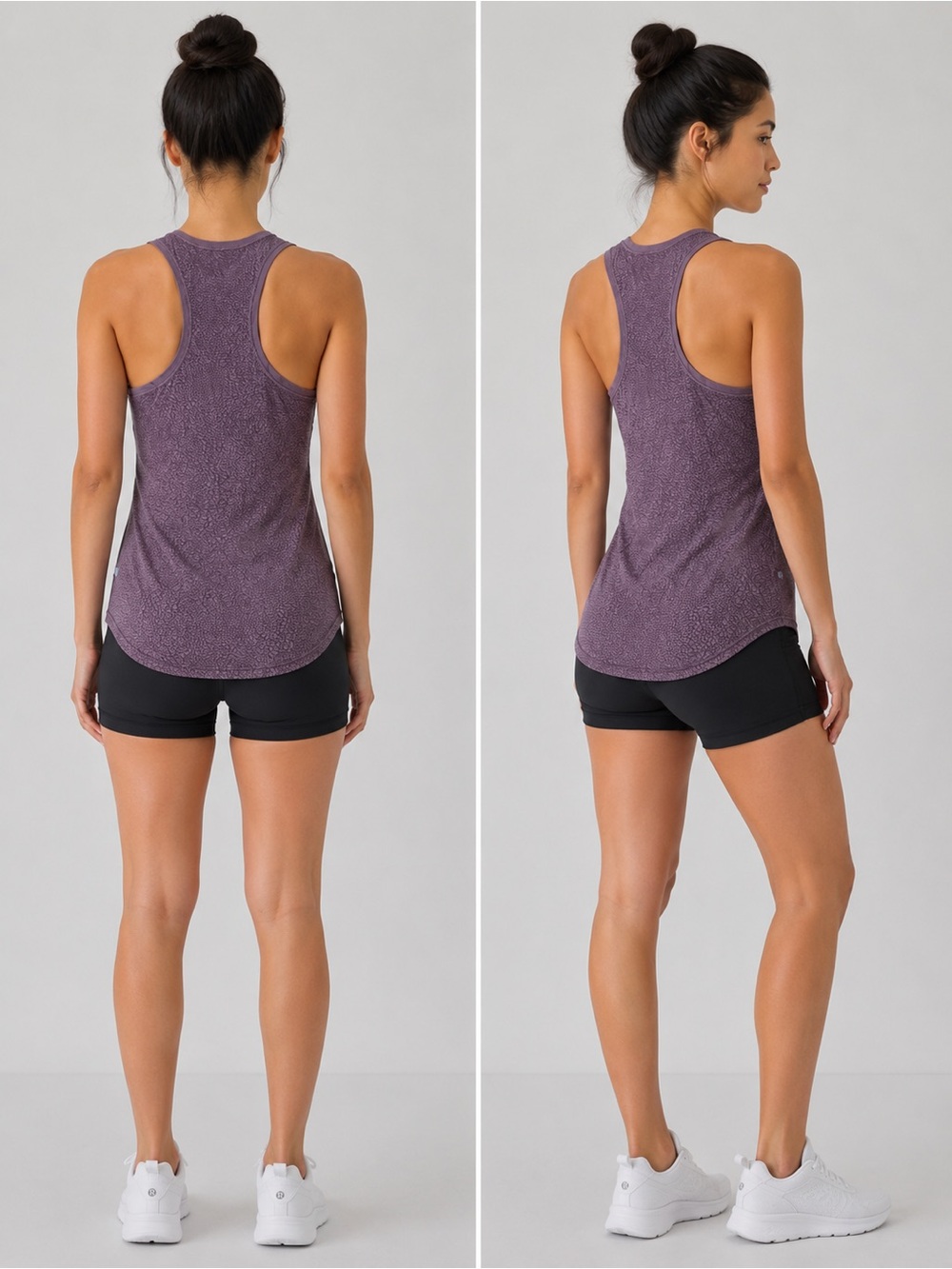 Lululemon Purple Pattern Racerback Tank Top – S/M
